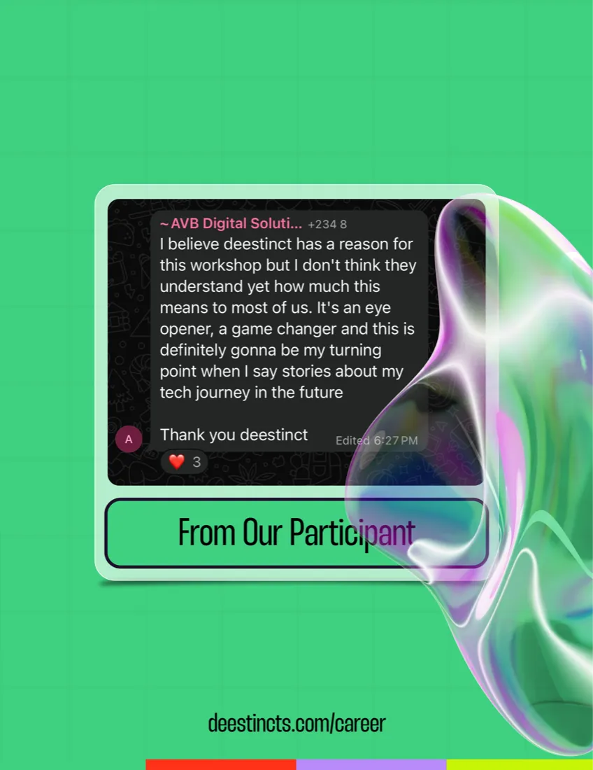 Testimonial from a SkillUp50 Lagos participant